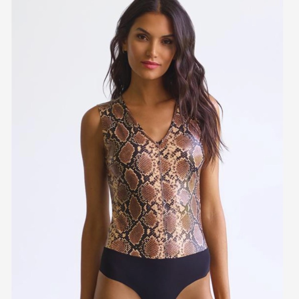 Commando faux leather bodysuit
